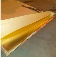 Лист латунный ДПРНП 1x600x1200 мм Л90 ГОСТ 2208-2007