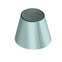 Обечайка оцинкованная коническая 3000x2020x26 мм Ст20 ГОСТ 14249-89