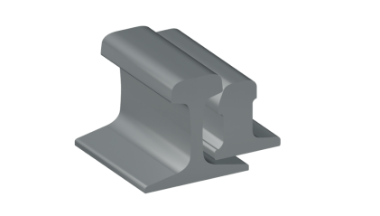 рельсы Р65 стальные рамные с остряком 4 м Э76 купить в Воронеже