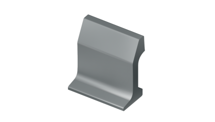 рельсы РК50 стальные контррельсовые 3 м Э76Т купить в Воронеже