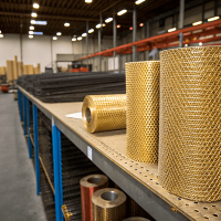 Сетка латунная 0,56x0,56x0,03 мм Л80 ГОСТ 6613-86