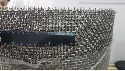 сетку нержавеющую рифленую (канилированную) 6x6 2,2 мм 12Х18Н10Т купить в Воронеже