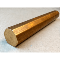 Шестигранник бронзовый 10 мм БрАМц9-2 ГОСТ 1628-2019