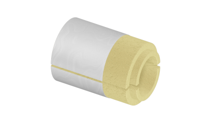 скорлупу ППУ фольгированная 159x60 мм для труб купить в Воронеже