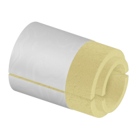 Скорлупа ППУ фольгированная 89x30 мм для труб ГОСТ 30732-2020