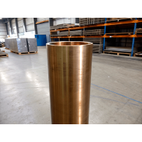 Труба бронзовая прессованная ГКР 10x2,5 мм БрАЖ9-4 ТУ 48-21-418-74