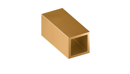 трубу латунную профильную квадратную ДКВНТ 10x10x5 мм ЛС59-1 купить в Воронеже