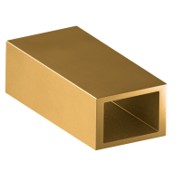 Труба латунная профильная прямоугольная ДПРНТ 160x80x2,5 мм Л90 ГОСТ 20900-2014