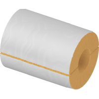 Цилиндр теплоизоляционный минераловатный вырезной оцинкованный 1020x50x1000 мм Г1 Ц 150 ГОСТ 23208-2022