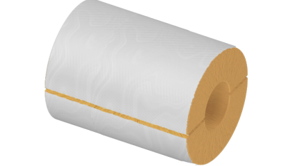 цилиндр теплоизоляционный минераловатный 1020x100x1000 мм НГ Ц 200 купить в Воронеже