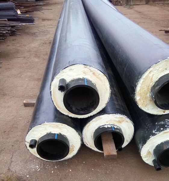 Концевой элемент Б/Ш в ППУ-ПЭ изоляции 1 типа 159x4,5 мм Ст20 ГОСТ 30732-2020 фото